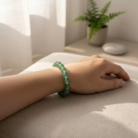 Green Aventurine – Luck, Growth & Emotional Balance Bracelet