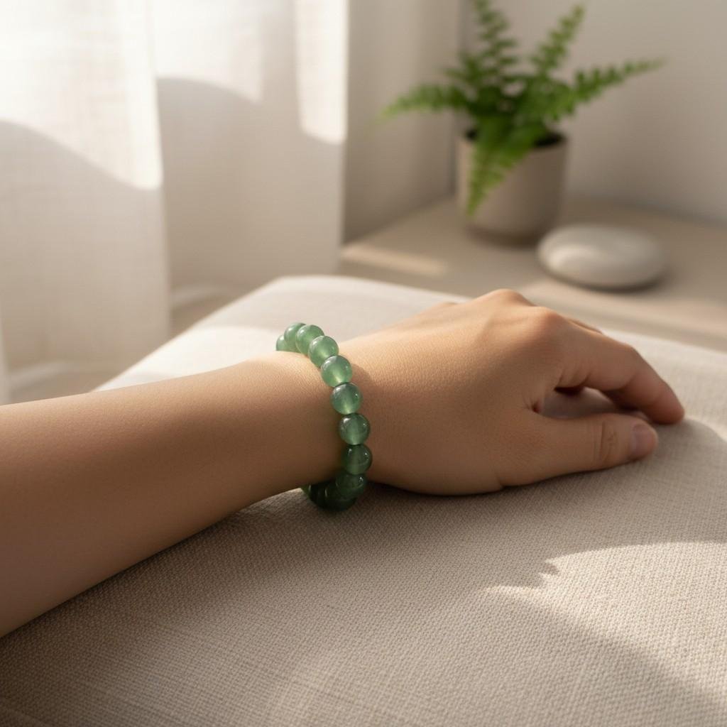 Green Aventurine – Luck, Growth & Emotional Balance Bracelet
