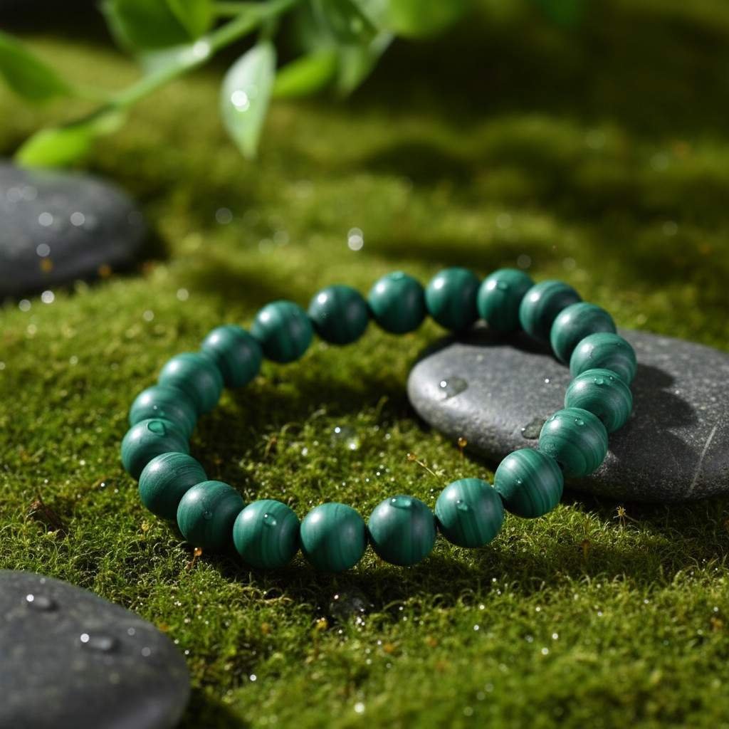 Malachite – Transformation, Protection & Emotional Strength Bracelet - Image 2