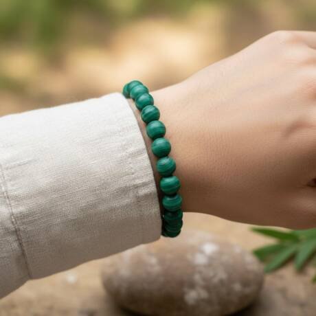 Malachite – Transformation, Protection & Emotional Strength Bracelet
