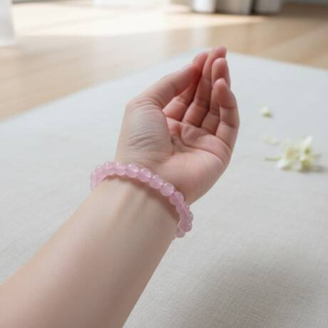 Natural Rose Quartz – Pure Love, Healing & Emotional Harmony Bracelet